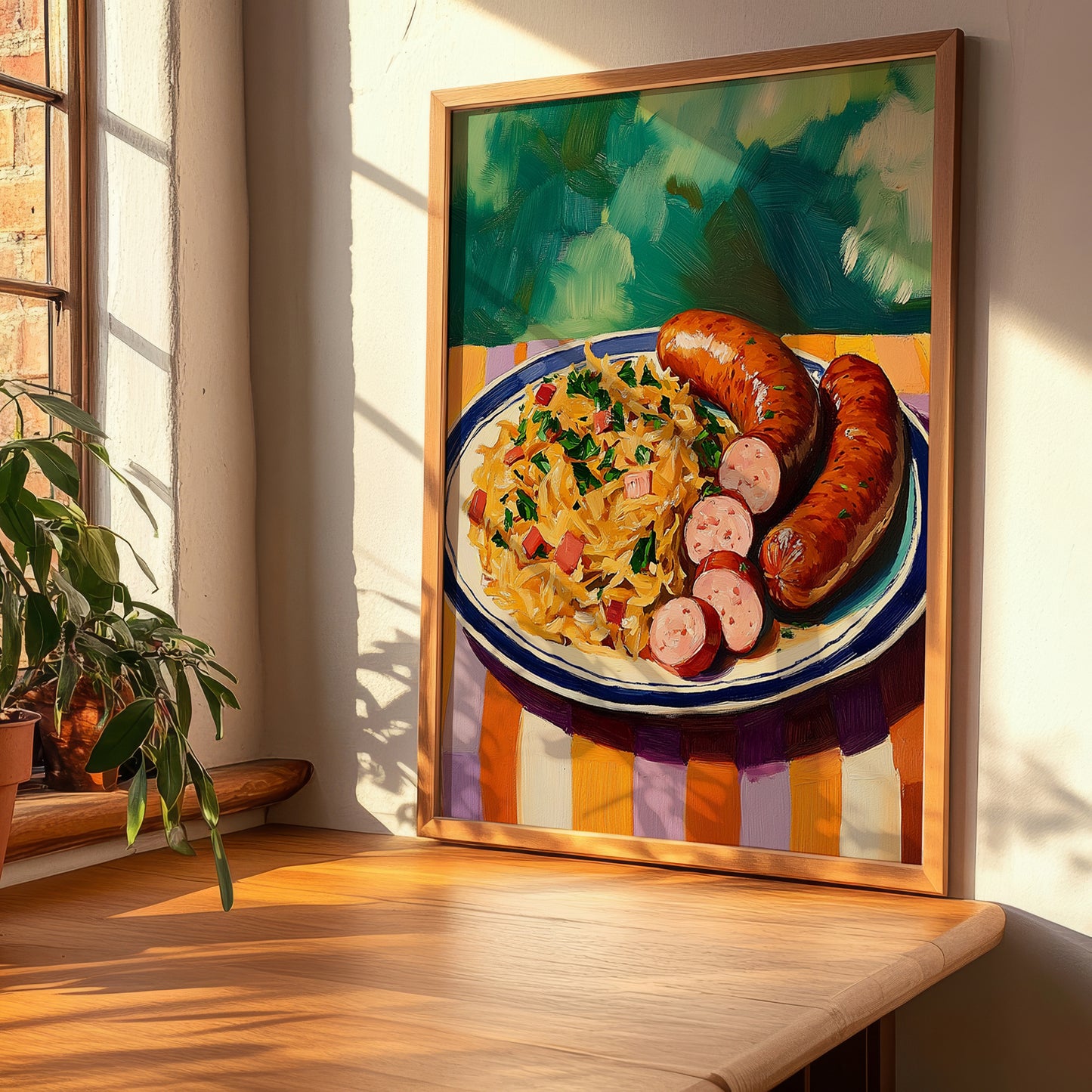 Choucroute Garnie – Art, French Food Painting, clean layout with no caption