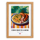 Choucroute Garnie – Art, French Food Painting, set in oak frame