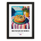 Brandade de Morue – Art, French Food Print, in sleek black frame