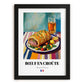 Bœuf en Croûte – Art, French Food Still Life, in sleek black frame
