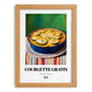 Courgette Gratin – Colorful Oil Painting, French Food Illustration, set in oak frame