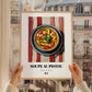 Soupe au Pistou – on Striped Tablecloth, French Food Illustration, styled in a charming Paris street view