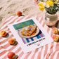 Crêpes Suzette – Art, French French Dessert Painting, unframed on coastal sand