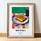 Moussaka – Oil Painting, Greek Food Painting, in wooden frame leaning on the floor