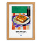 Moussaka – Oil Painting, Greek Food Painting, set in oak frame