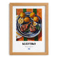 Kleftiko – Colorful Oil Painting, Greek Food Painting, set in oak frame