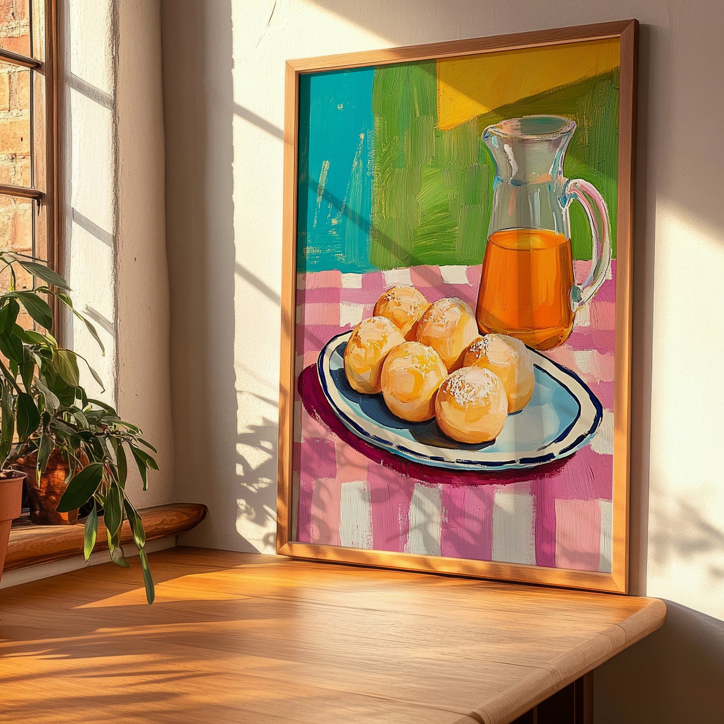 Loukoumades – Art, Greek Dessert Wall Decor, clean layout with no caption
