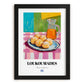 Loukoumades – Art, Greek Dessert Wall Decor, in sleek black frame