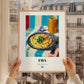 Fava – Colorful Oil Painting, Greek Food Wall Decor, styled in a charming Paris street view