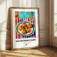 Kolokithokeftedes – Oil Painting, Greek Food Illustration