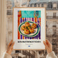 Kolokithokeftedes – Oil Painting, Greek Food Illustration, styled in a charming Paris street view