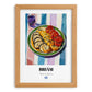 Briám – Colorful Oil Painting, Greek Food Wall Decor, set in oak frame