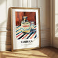 Sambuca – on Striped Tablecloth, Italian Spirit Wall Decor