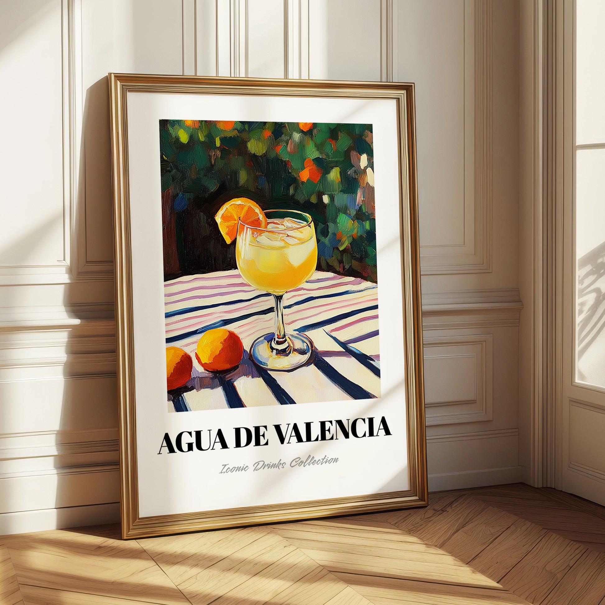 Agua De Valencia – Spanish Garden Café Scene, Spanish Cocktail Still Life