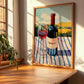 Tempranillo – Spanish Hillside Café View, Spanish Wine Wall Decor, clean layout with no caption