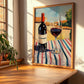 Tempranillo – Spanish Café on the Corner, Spanish Wine Painting, clean layout with no caption