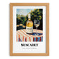 Muscadet – French Hilltop Table Scene, French Wine Print, set in oak frame