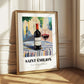 Saint-émilion – French Urban Café Scene, French Wine Wall Decor