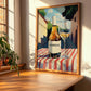 Monbazillac – French Urban Café Scene, French Wine Wall Art, clean layout with no caption