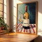 Monbazillac – on Striped Tablecloth, French Wine Wall Decor, clean layout with no caption