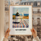 Alvarinho – Portuguese Seaside Scene, Portuguese Wine Illustration, styled in a charming Paris street view