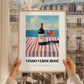 Vinho Verde Rosé – Portuguese Coastal Café Moment, Portuguese Wine Illustration, styled in a charming Paris street view