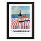 Vinho Verde Rosé – Portuguese Coastal Café Moment, Portuguese Wine Illustration, in sleek black frame