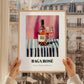 Baga Rosé – on Striped Tablecloth, Portuguese Wine Still Life, styled in a charming Paris street view