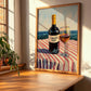 Tawny Port – Portuguese Coastal Café Moment, Portuguese Dessert Wine Wall Art, clean layout with no caption