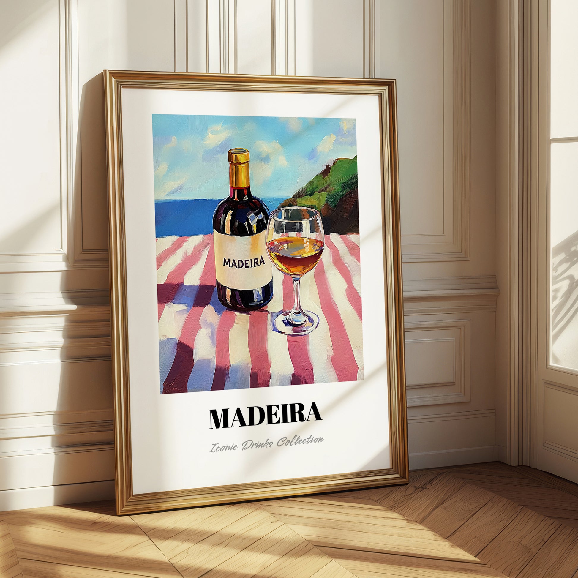 Madeira – Portuguese Coastal Table, Portuguese Dessert Wine Painting