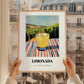 Limonada – Portuguese Hillside Café View, Portuguese Lemonade Painting, styled in a charming Paris street view