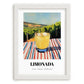 Limonada – Portuguese Hillside Café View, Portuguese Lemonade Painting, placed in minimal white frame