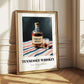 Tennessee Whiskey – on Striped Tablecloth, American Whiskey Painting