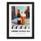 APA (American Pale Ale) – American Urban Café Scene, American Beer Still Life, in sleek black frame