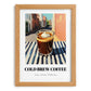 Cold Brew – American Street Café Scene, American Coffee Still Life, set in oak frame