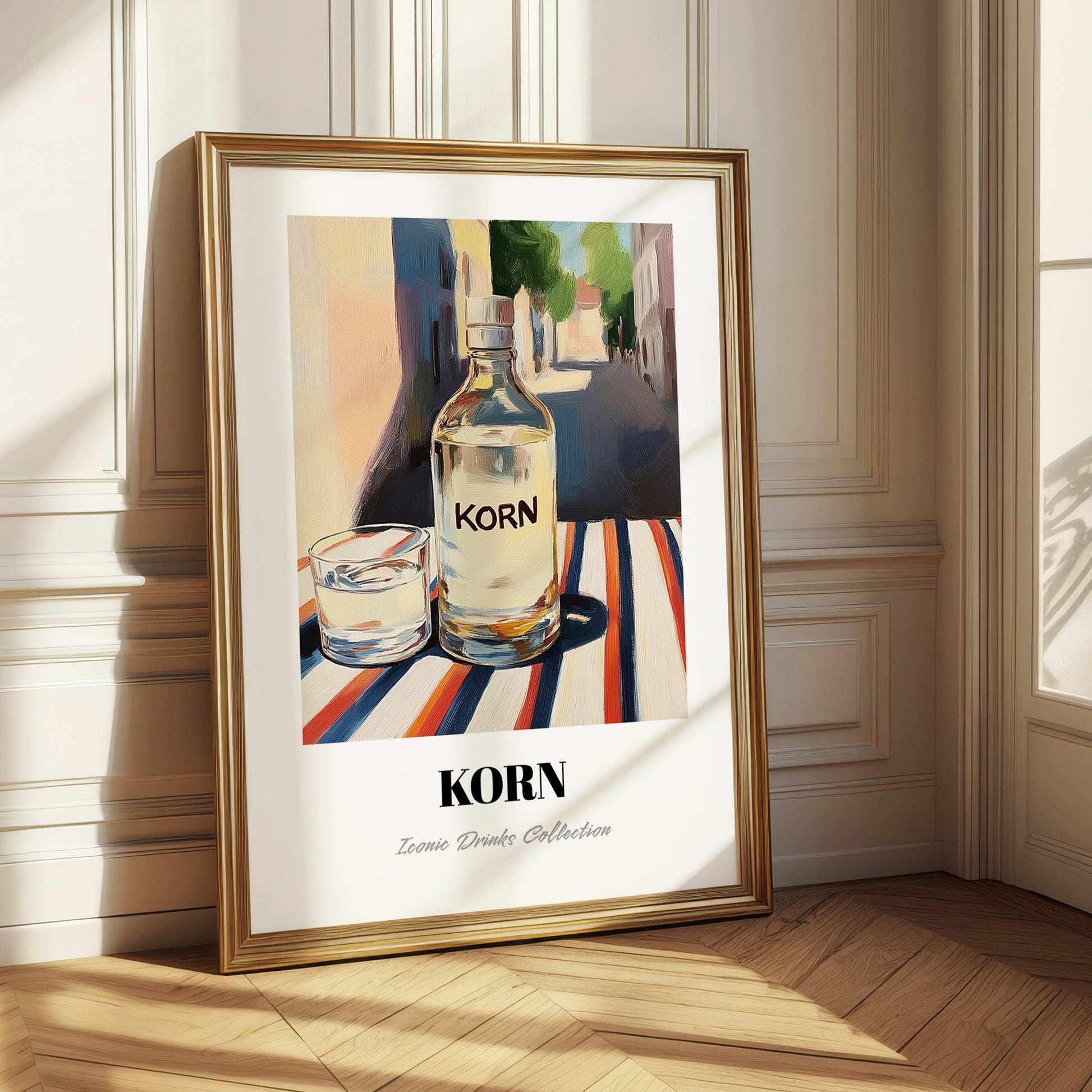 Korn – German Street Café Scene, German Spirit Wall Print