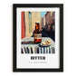 Bitter – English Street Café Scene, English Beer Still Life, in sleek black frame