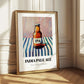 India Pale Ale Beer (IPA) – on Striped Tablecloth, English Beer Poster