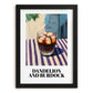 Dandelion And Burdock – English Outdoor Café Scene, English Beverage Illustration, in sleek black frame