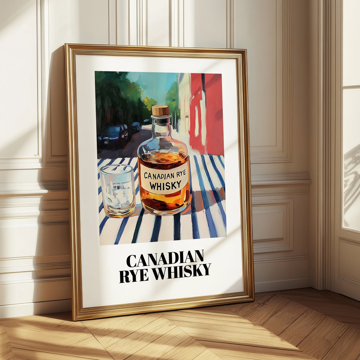 Canadian Rye Whisky – Canadian Café on the Corner, Canadian Whiskey Print