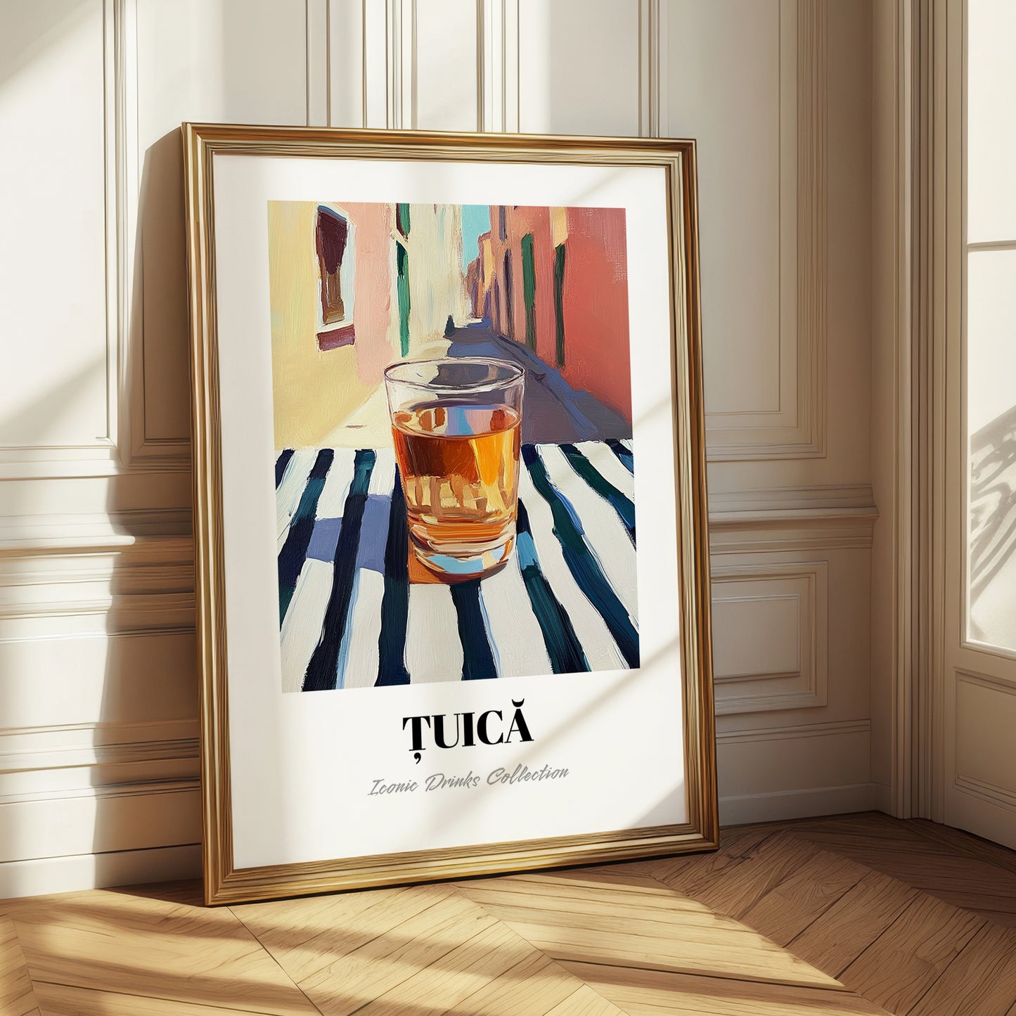 Țuică – Romanian Street Café Scene, Romanian Spirit Wall Decor