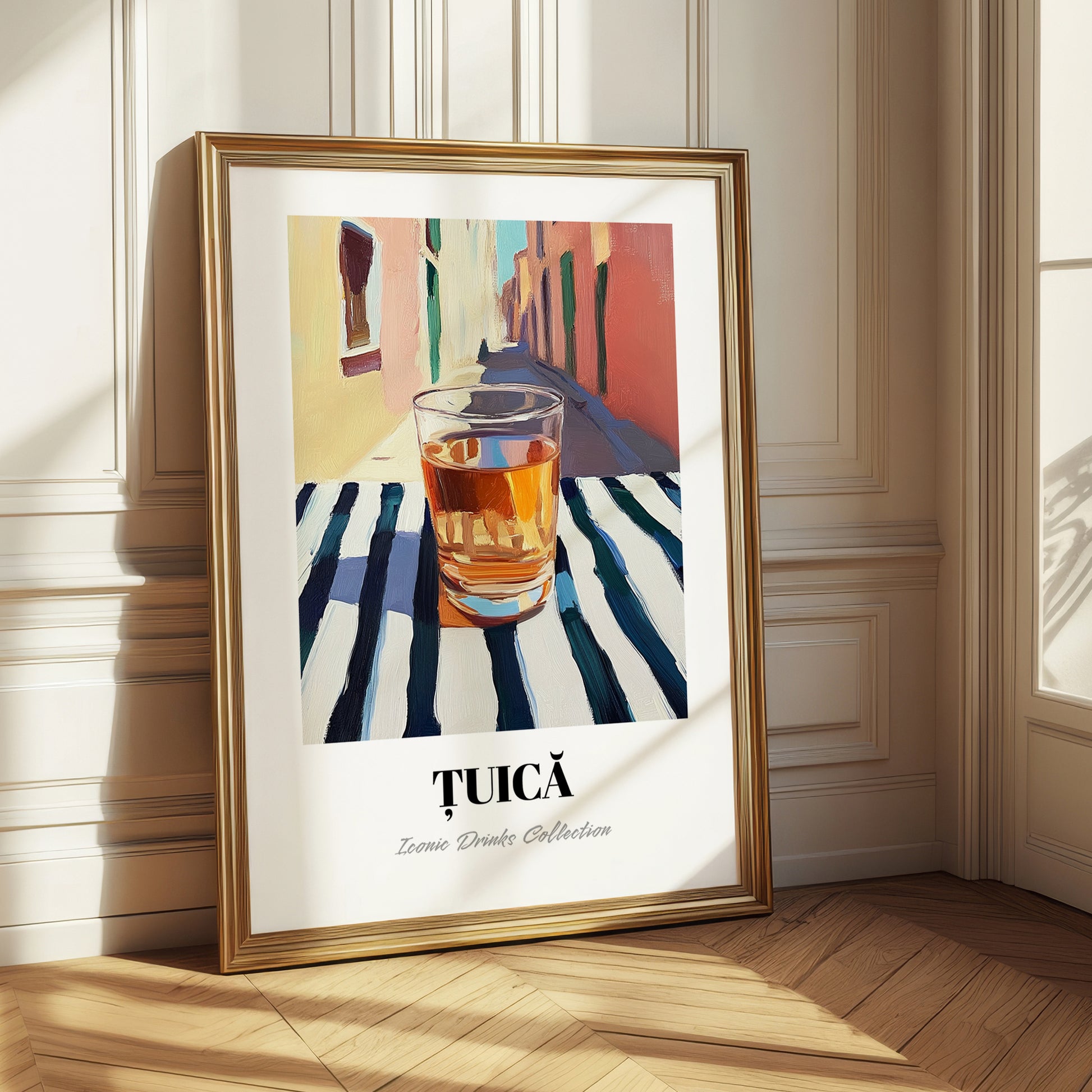 Țuică – Romanian Street Café Scene, Romanian Spirit Wall Decor