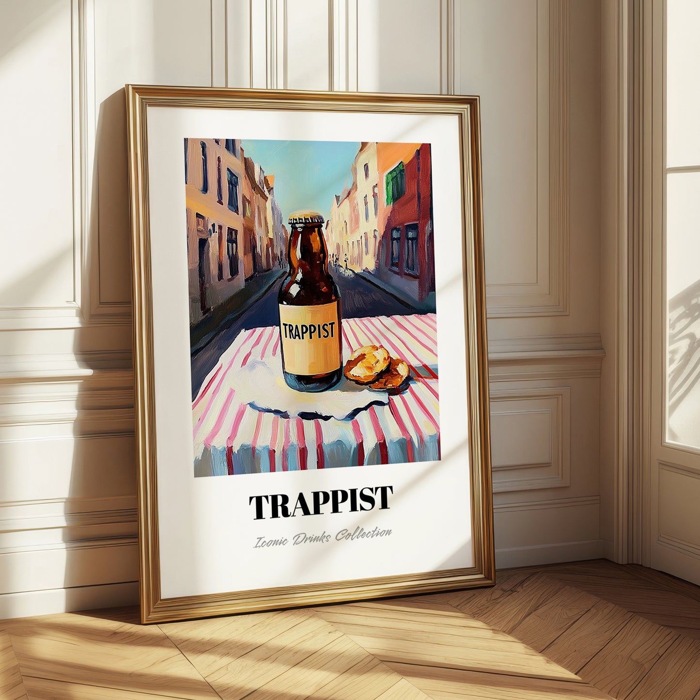 Trappist – Belgian Street Café Scene, Belgian Beer Poster