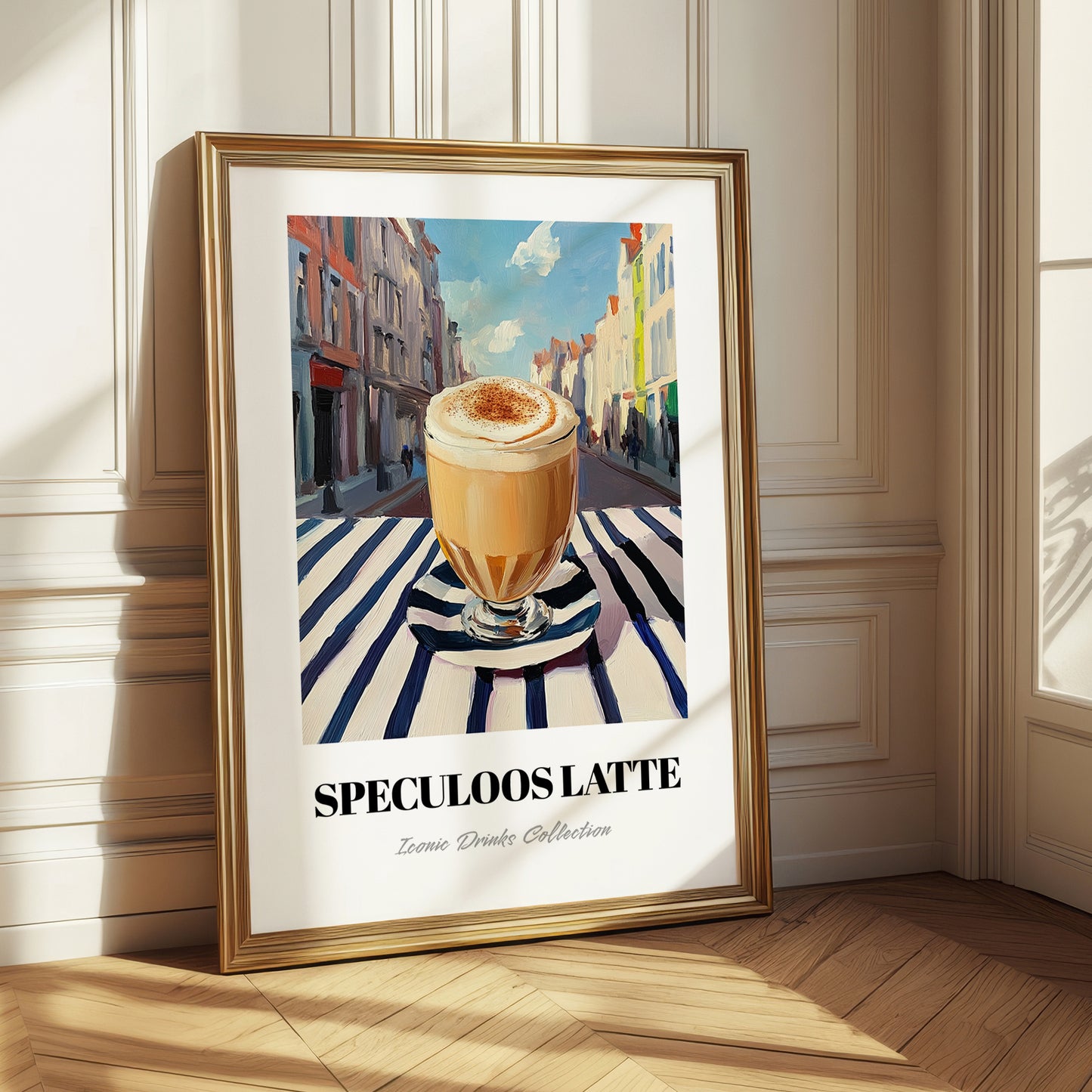 Speculoos Latte – Belgian Urban Café Scene, Belgian Coffee Still Life