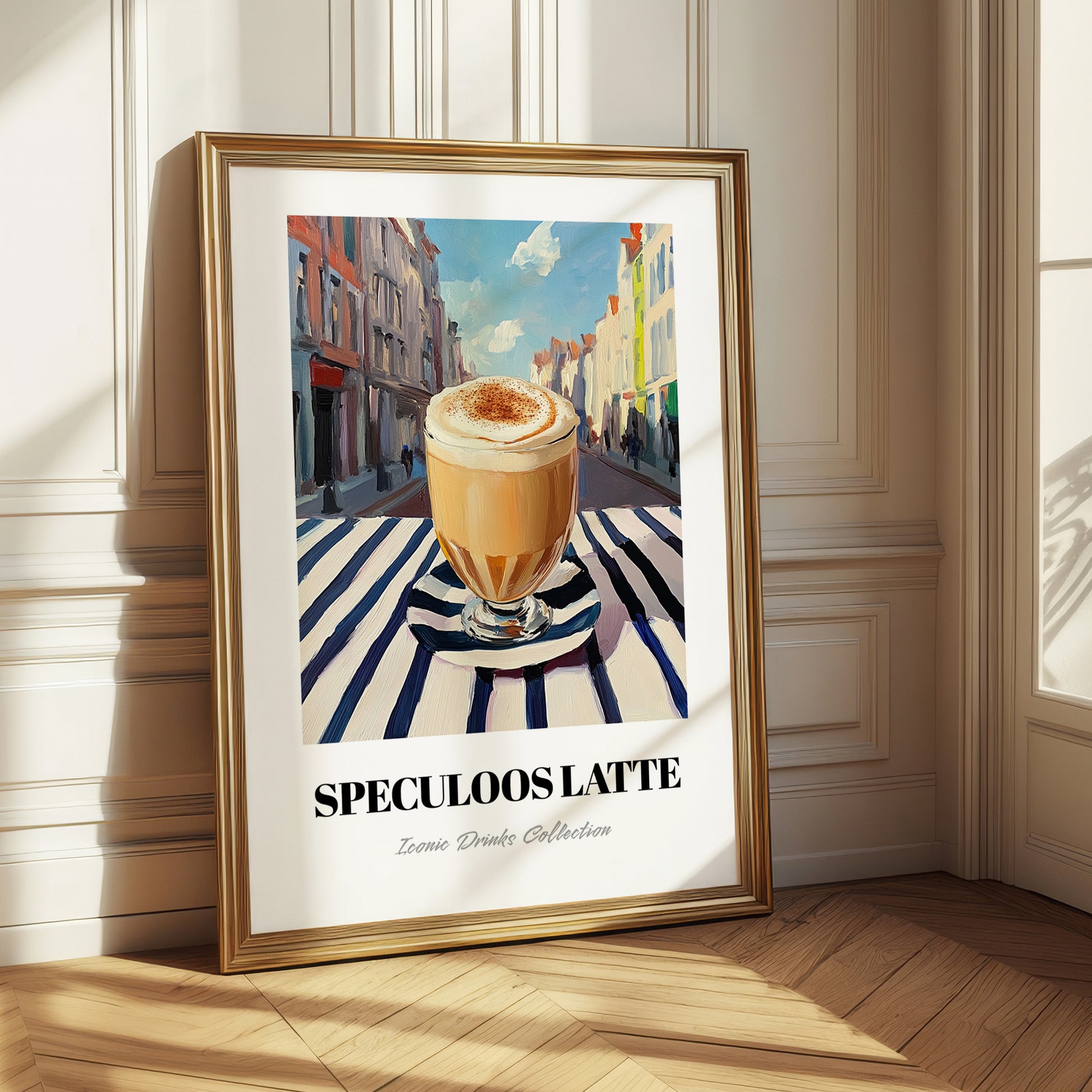Speculoos Latte – Belgian Urban Café Scene, Belgian Coffee Still Life