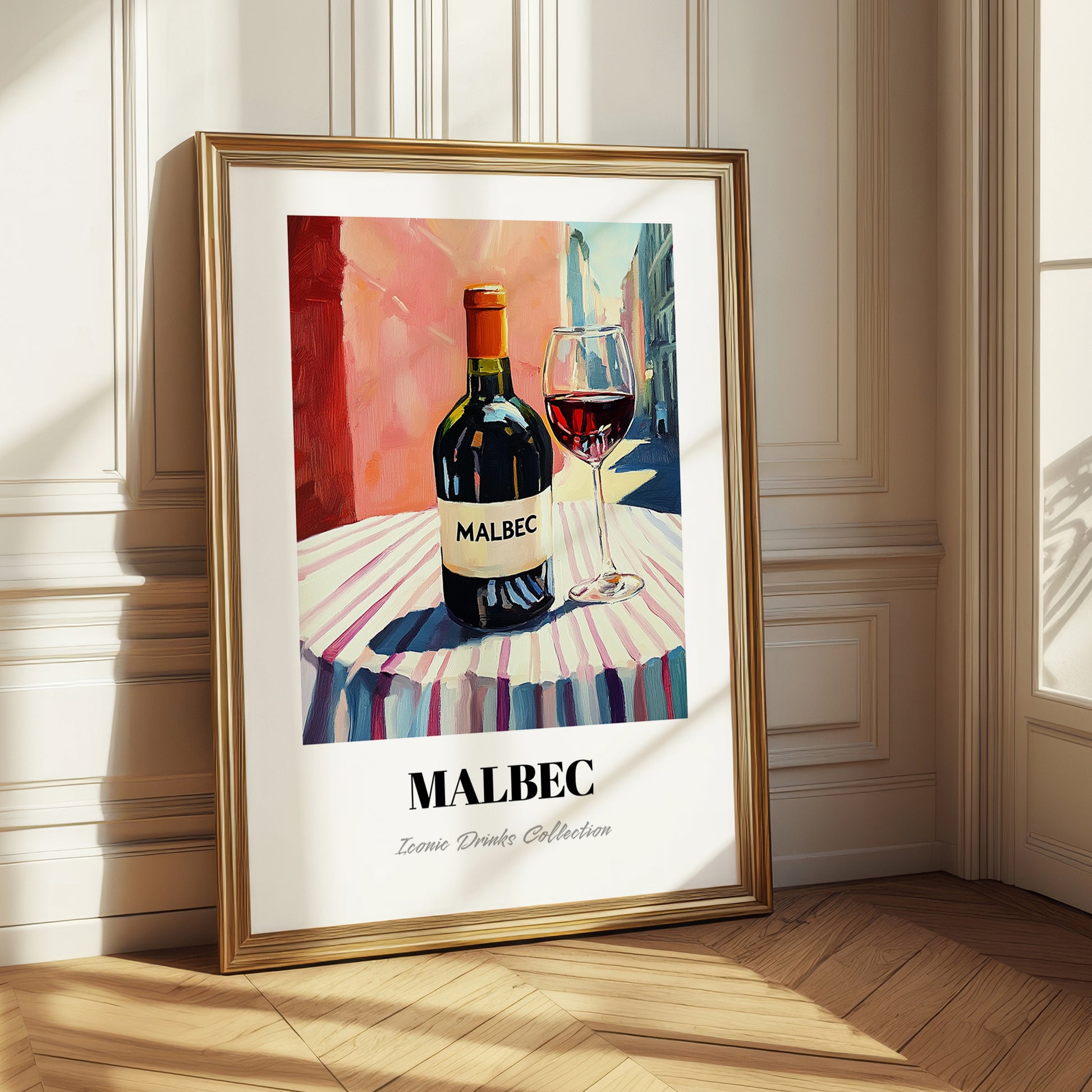 Malbec – Argentinian Street Café Scene, Argentinian Beverage Still Life