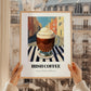 Irish Coffee – Irish Outdoor Café Scene, Irish Beverage Painting, styled in a charming Paris street view