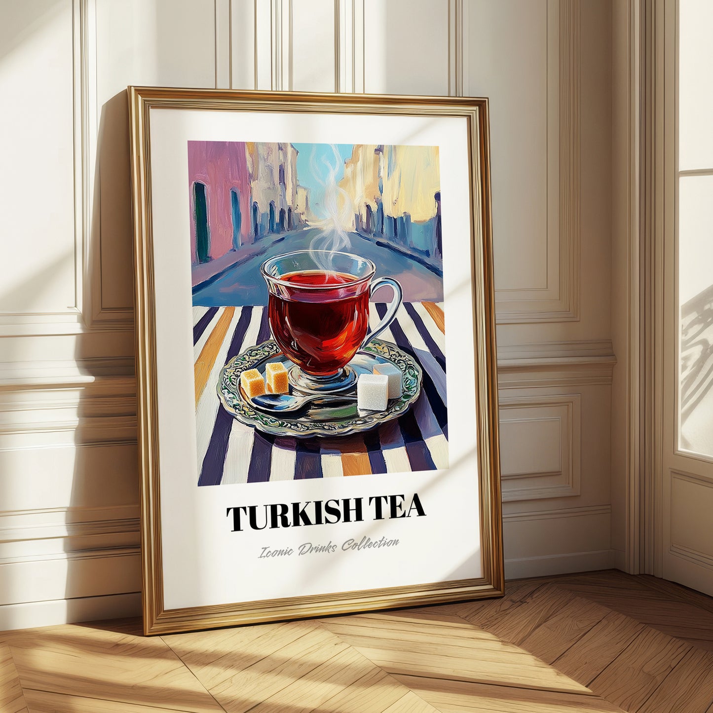 Turkish Tea – Türk Urban Café Scene, Türk Çayı Illustration