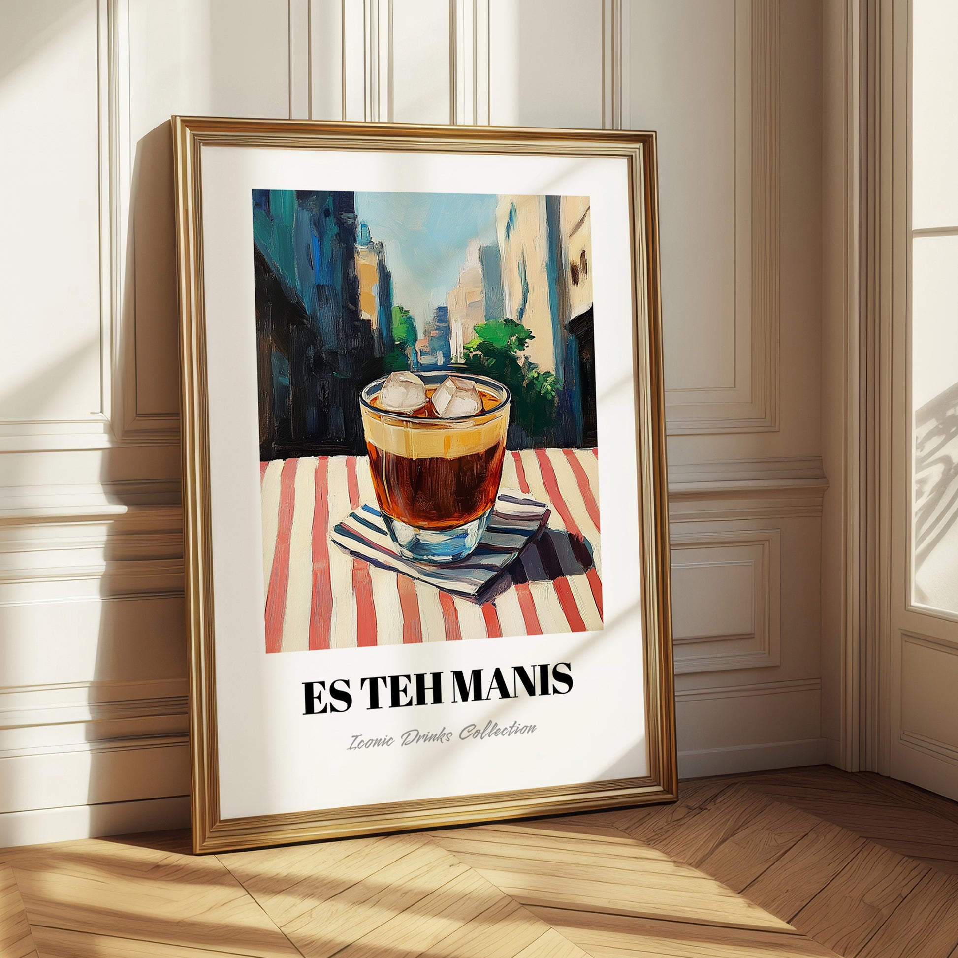 Es Teh Manis – Indonesian Café on the Corner, Indonesian Tea Painting