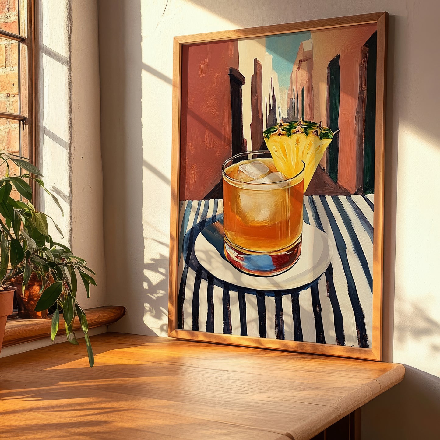 Mezcal – Mexican Café on the Corner, Mexican Cocktail Illustration, clean layout with no caption